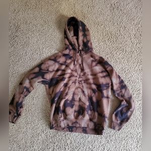 Black bleached hoodie